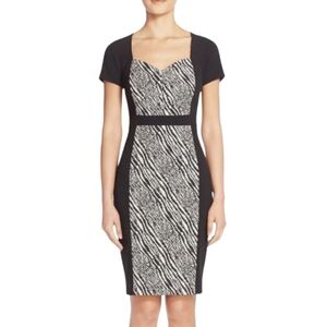 NYDJ Gisselle Zebra Print Sheath Dress NWT
